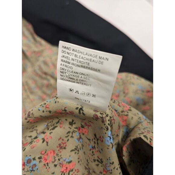 Manoush Anthropologie Black Overcoat Jacket Small Large Buttons Pockets Size 38 - Picture 13 of 13